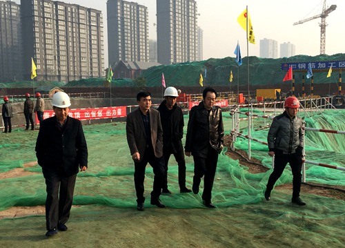 大秦置業(yè)公司提速推進藍山水岸項目建設(shè)