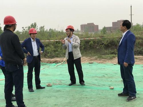 王明智蒞臨戶縣紫溝河防洪項(xiàng)目現(xiàn)場(chǎng)檢查指導(dǎo)工作