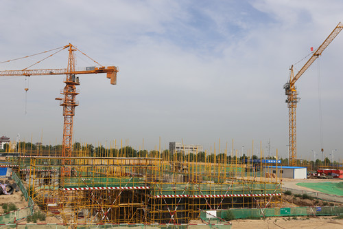 陜煤建設天工公司蒲城清源能源項目部大干搶進度 品牌樹形象