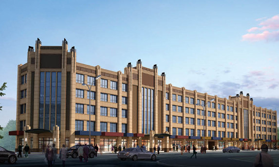 陜煤建設(shè)天工公司雅荷中央廣場(chǎng)1#、2#樓封頂