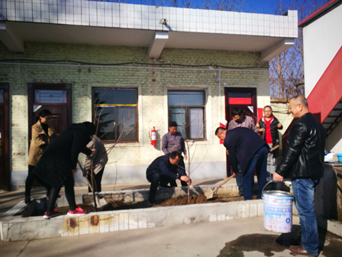 陜煤建設(shè)天工公司各項目部積極開展植樹活動 綠化施工環(huán)境