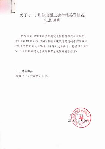 陜煤建設(shè)銅煤公司第十一項(xiàng)目部連續(xù)四次受嘉獎