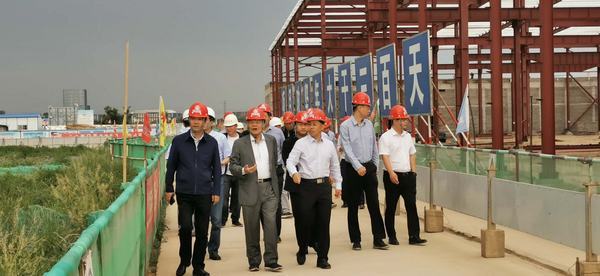 開沃新能源汽車集團董事長黃宏生、渭南市副市長楊武民一行現(xiàn)場推進渭南南京金龍項目建設(shè)