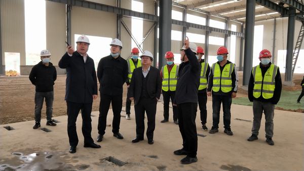 榆林城投集團黨委書記、董事長、總經(jīng)理郝君一行深入陜煤建設(shè)榆林公司杭蕭綠色鋼結(jié)構(gòu)產(chǎn)業(yè)制造基地項目檢查指導工作