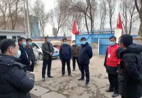 彬州市委常委、統(tǒng)戰(zhàn)部部長郭嘉楠一行蒞臨陜煤建設路橋分公司彬長項目部檢查指導疫情防控工作