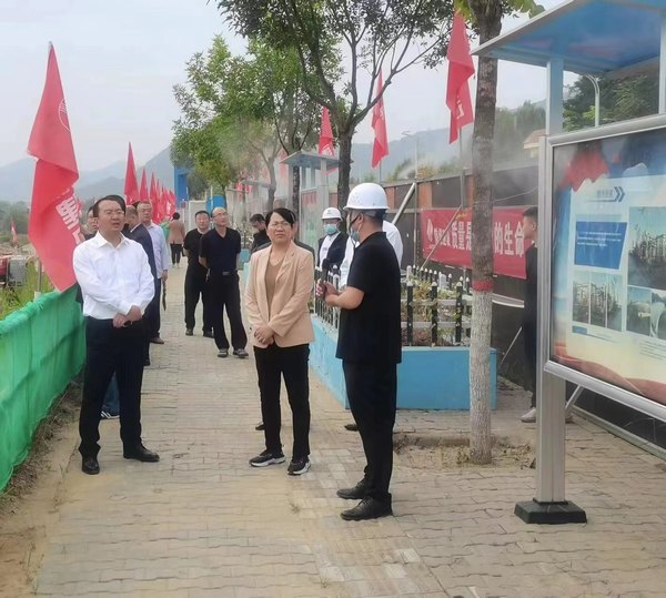 綏德縣委常委、副縣長苗立群一行蒞臨綏德縣第二凈水廠項(xiàng)目檢查指導(dǎo)工作