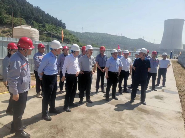 陜煤集團(tuán)副總經(jīng)理宋召軍一行蒞臨黃陵礦業(yè)店頭電廠(chǎng)項(xiàng)目檢查指導(dǎo)工作