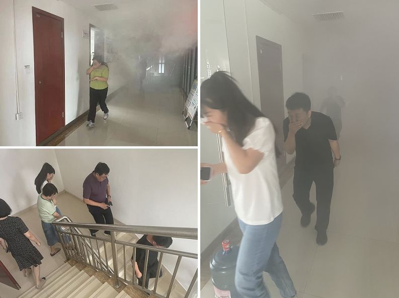 陜煤建設(shè)天工公司：聚鄰里單位合力助演練，依應(yīng)急方案逃生顯真章