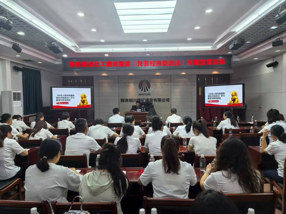 陜煤建設深入銅煤公司宣貫《民營經(jīng)濟促進法》