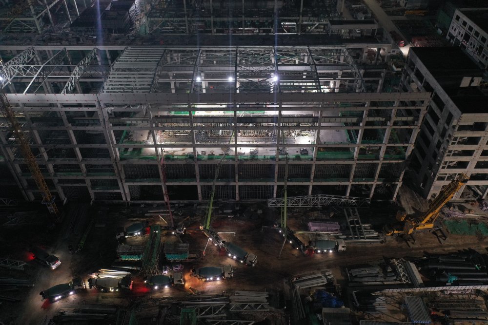 1800m3、21小時(shí) 見證陜煤建設(shè)黃陵電廠主廠房項(xiàng)目汽輪機(jī)建設(shè)新突破